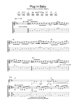 page one of Plug In Baby (Guitar Tab)