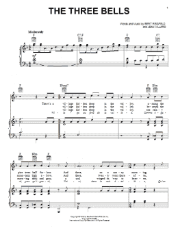 page one of The Three Bells (Piano, Vocal & Guitar Chords (Right-Hand Melody))