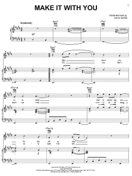 page one of Make It With You (Piano, Vocal & Guitar Chords (Right-Hand Melody))