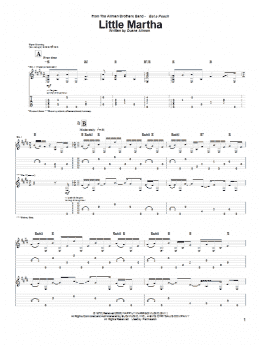 page one of Little Martha (Guitar Tab)