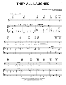 page one of They All Laughed (Piano, Vocal & Guitar Chords (Right-Hand Melody))