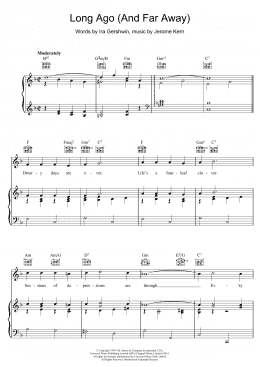 page one of Long Ago And Far Away (Piano, Vocal & Guitar Chords)