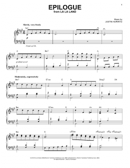 page one of Epilogue (Piano, Vocal & Guitar Chords (Right-Hand Melody))