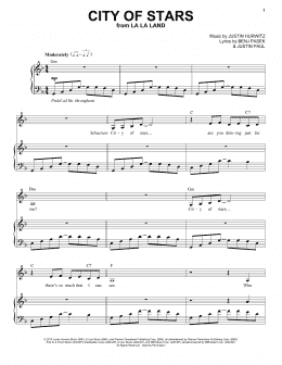 page one of City Of Stars (from La La Land) (Piano & Vocal)
