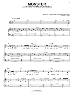 page one of Monster (Piano & Vocal)