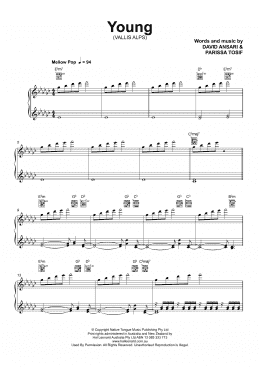 page one of Young (Piano, Vocal & Guitar Chords (Right-Hand Melody))