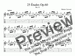 page one of 25 Etudes Op.60 No.11 (for iPad)