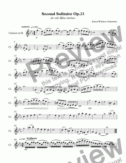 page one of Second Solitaire Op.23