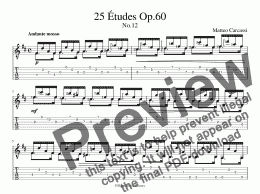 page one of 25 Etudes Op.60 No.12 (for iPad)