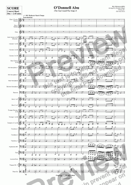 page one of O’Donnell Abu (The Clan Connell War Song) - Concert Band