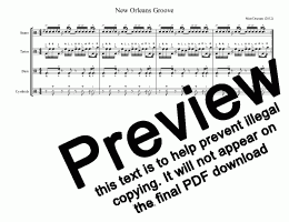 page one of New Orleans Groove