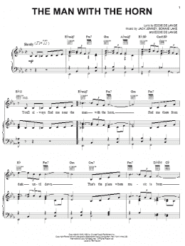page one of The Man With The Horn (Piano, Vocal & Guitar Chords (Right-Hand Melody))