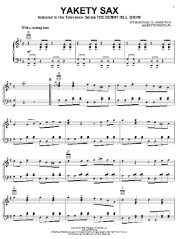 page one of Yakety Sax (Piano, Vocal & Guitar Chords (Right-Hand Melody))