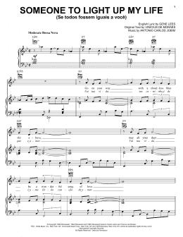page one of Someone To Light Up My Life (Se Todos Fossem Iguais A Voce) (Piano, Vocal & Guitar Chords (Right-Hand Melody))