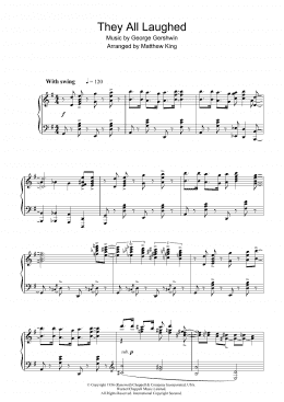 page one of They All Laughed (Piano Solo)