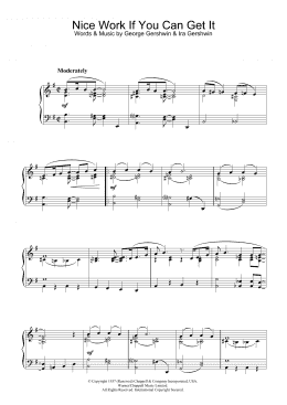 page one of Nice Work If You Can Get It (Piano Solo)