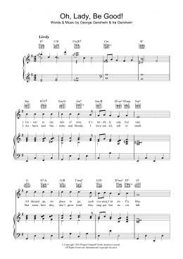 page one of Oh, Lady, Be Good (Piano, Vocal & Guitar Chords)