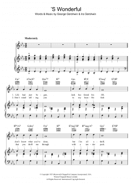 page one of 'S Wonderful (Piano, Vocal & Guitar Chords)