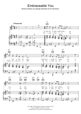 page one of Embraceable You (Piano, Vocal & Guitar Chords)