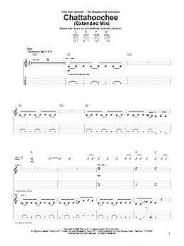 page one of Chattahoochee (Guitar Tab)