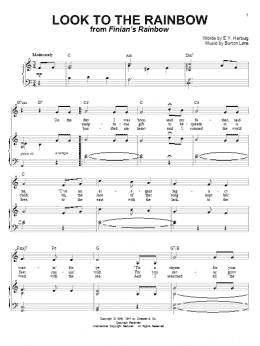 page one of Look To The Rainbow (Piano & Vocal)