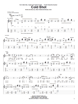 page one of Cold Shot (Guitar Tab)