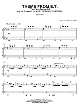 page one of Theme from E.T. (The Extra-Terrestrial) (Piano Duet)