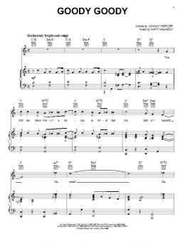 page one of Goody Goody (Piano, Vocal & Guitar Chords (Right-Hand Melody))