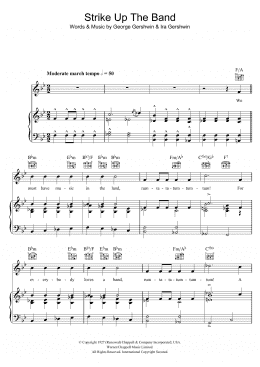 page one of Strike Up The Band (Piano, Vocal & Guitar Chords)