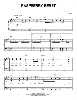 page one of Raspberry Beret (Easy Piano)