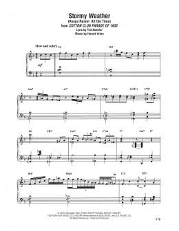 page one of Stormy Weather (Keeps Rainin' All The Time) (Keyboard Transcription)