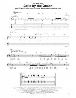 Hearty ophøre humor Cake By The Ocean (Guitar Tab) - Print Sheet Music Now