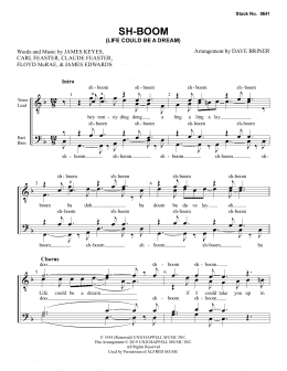 page one of Sh-Boom (Life Could Be a Dream) (arr. Dave Briner) (TTBB Choir)