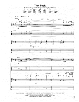 page one of Tick Tock (Guitar Tab)