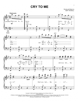 page one of Cry To Me (Accordion)