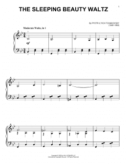 page one of The Sleeping Beauty Waltz (Very Easy Piano)