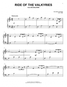 page one of Ride Of The Valkyries (Very Easy Piano)