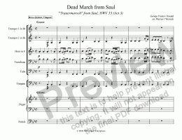 page one of Dead March from Saul