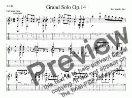 page one of Grand Solo Op.14 (for iPad)