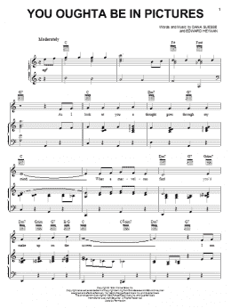 page one of You Oughta Be In Pictures (Piano, Vocal & Guitar Chords (Right-Hand Melody))