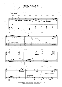 page one of Early Autumn (Piano Solo)