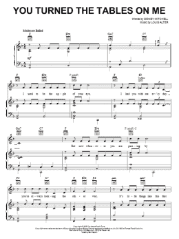 page one of You Turned The Tables On Me (Piano, Vocal & Guitar Chords (Right-Hand Melody))