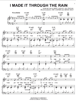 page one of I Made It Through The Rain (Piano, Vocal & Guitar Chords (Right-Hand Melody))