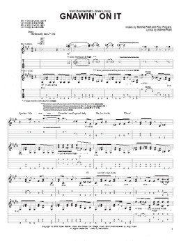 page one of Gnawin' On It (Guitar Tab)