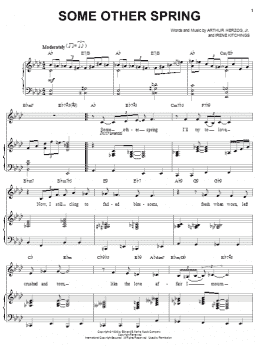 page one of Some Other Spring (Piano & Vocal)