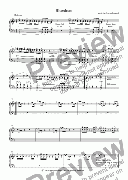page one of Bluesdrum (Jazz)