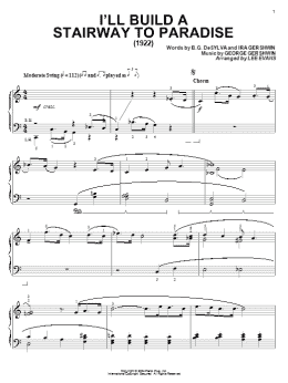 page one of I'll Build A Stairway To Paradise (Piano Solo)