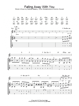 page one of Falling Away With You (Guitar Tab)