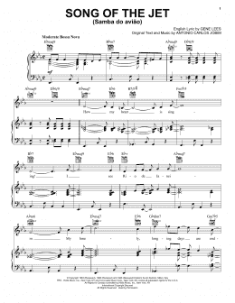 page one of Song Of The Jet (Samba do Aviao) (Piano, Vocal & Guitar Chords (Right-Hand Melody))