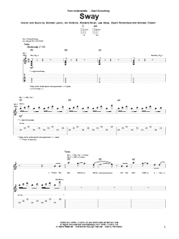 page one of Sway (Guitar Tab)